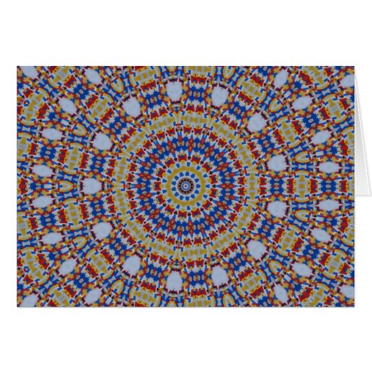 Mandala yellow blue cards (Front Horizontal)