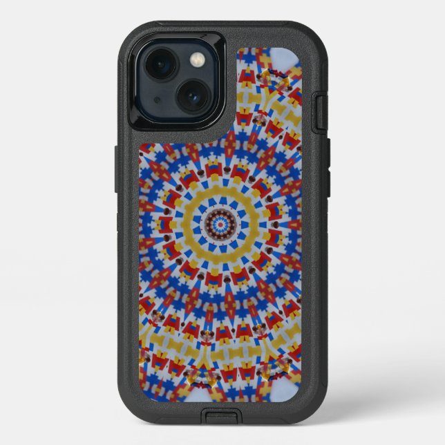 Mandala yellow blue Case-Mate iPhone case (Back)
