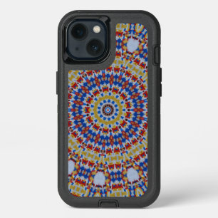 Mandala yellow blue iPhone 13 case