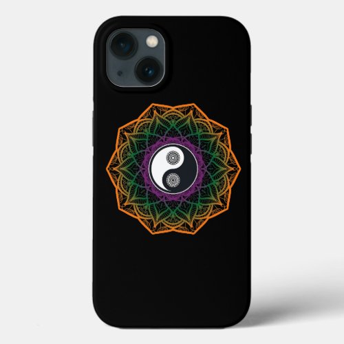 Mandala Yin And Yang Sanskrit Chinese Asian Harmon iPhone 13 Case