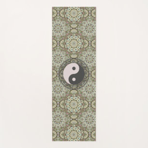 Mandala yin yang yoga mat