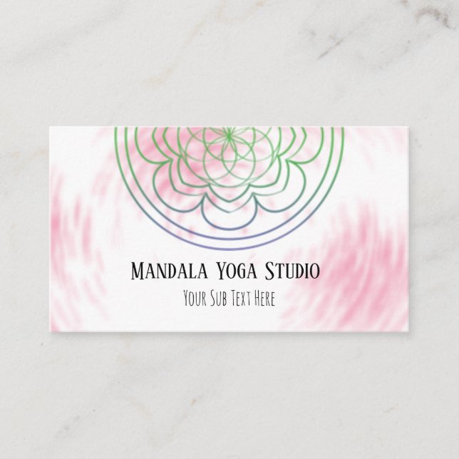 Mandala Yoga Business Card (Front)