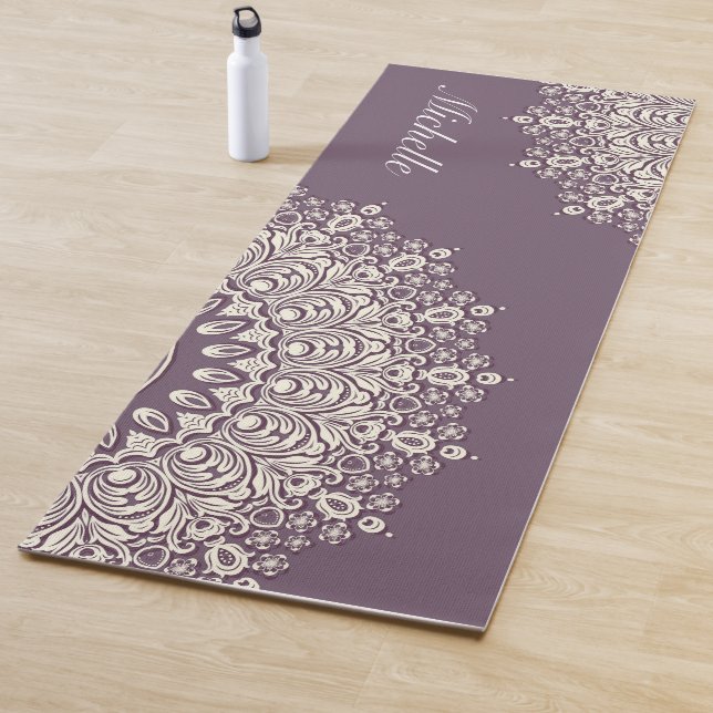 Mandala Yoga Mat with Name, Personalizable, Custom (In Situ)