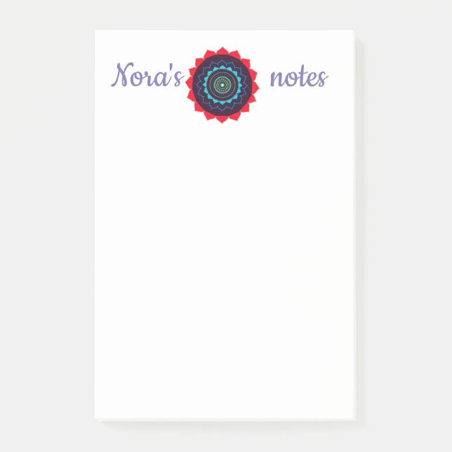 Mandala Ypur name  Notes (Front)