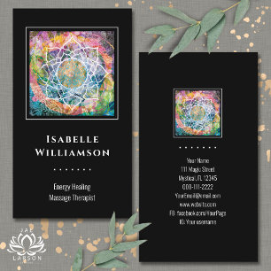 Mandala Zen Reiki Yoga Massage Sacred Spiritual Business Card