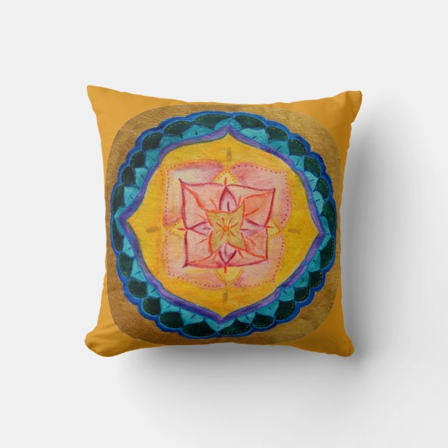 Mandala Zen Throw Cushion 41 cm x 41 cm (Front)