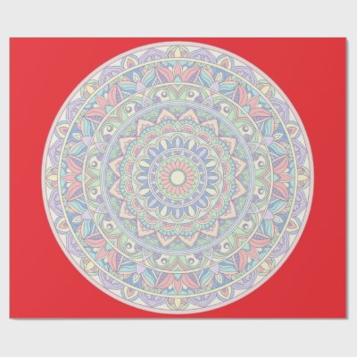 Mandala Zen Yoga Spiritual  Wrapping Paper