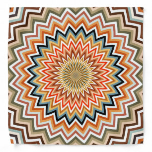Mandala Zigzag Pattern Bandana