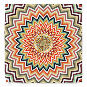 Mandala Zigzag Pattern Bandana
