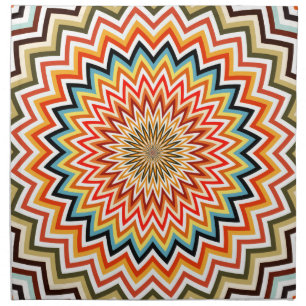 Mandala Zigzag Pattern Cloth Napkin