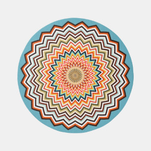 Mandala Zigzag Pattern Rug