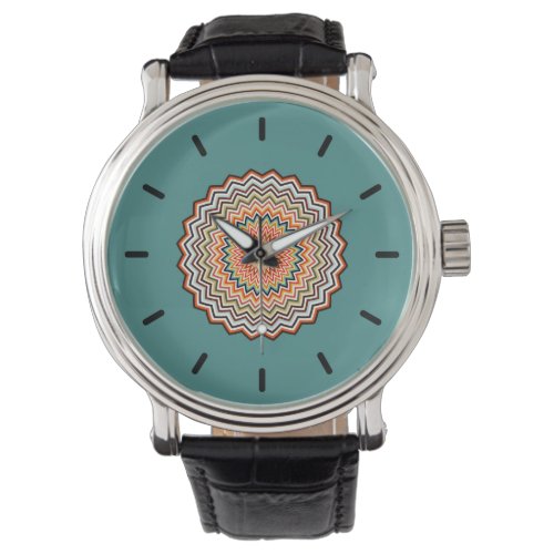 Mandala Zigzag Pattern Watch