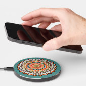 Mandala Zigzag Pattern Wireless Charger (Hand)