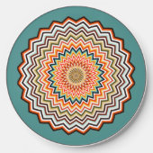 Mandala Zigzag Pattern Wireless Charger (Front)
