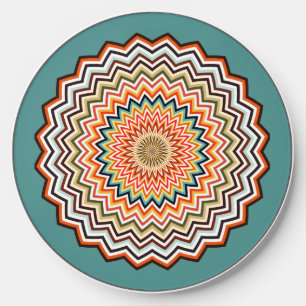 Mandala Zigzag Pattern Wireless Charger