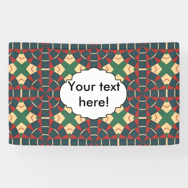 Mandalaic kaleidoscope banner (Horizontal)