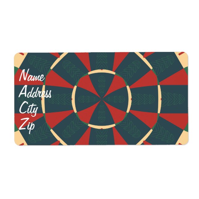 Mandalaic kaleidoscope label (Front)