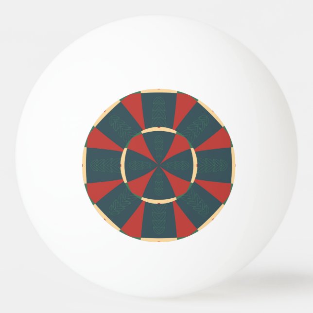 Mandalaic kaleidoscope Ping-Pong ball (Front)