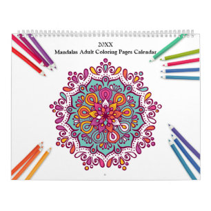 Mandalas Adult Coloring Calendar