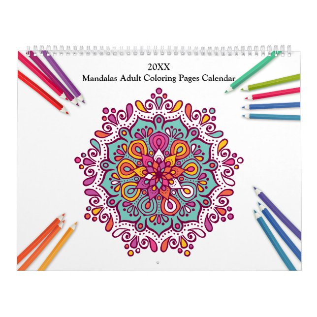 Mandalas Adult Coloring Calendar
