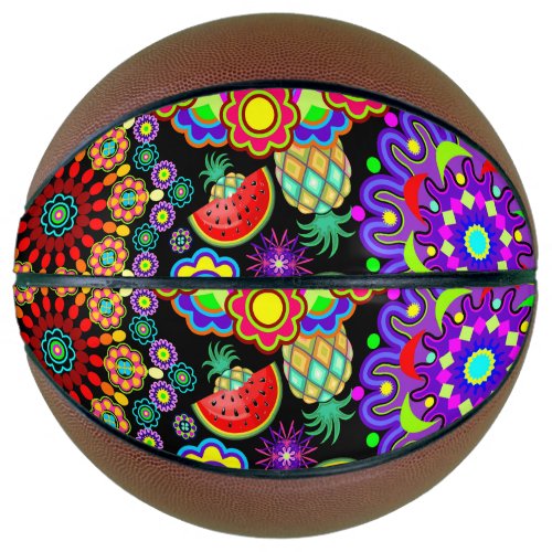 Mandalas  Exotic Fruits Pattern   Basketball