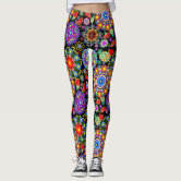 Mandala Laser Cut Legging for women in the color Melon