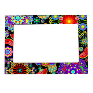 Mandalas & Exotic Fruits Pattern   Magnetic Frame
