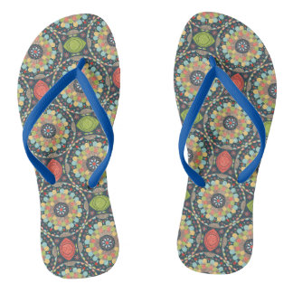 Mandalas Flip Flops