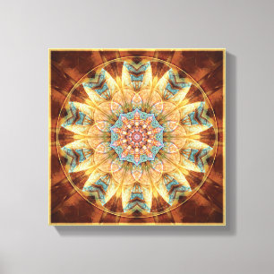 Mandalas from the Heart of Change 4 Wrapped Canvas Print