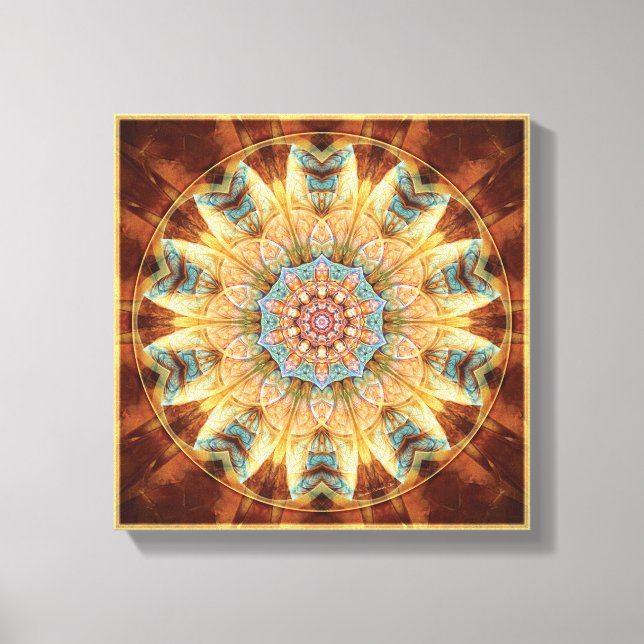 Mandalas from the Heart of Change 4 Wrapped Canvas Print (Front)