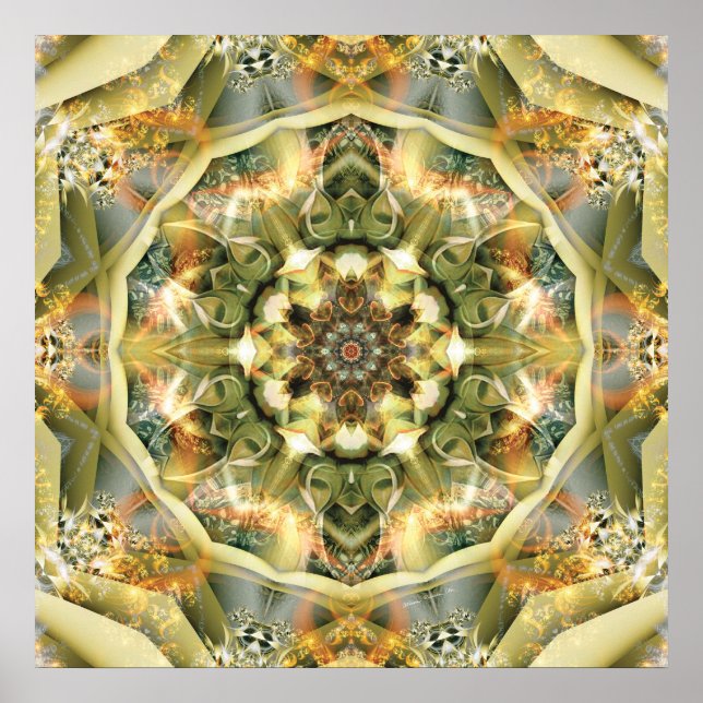 Mandalas from the Heart of Compassion 29 Print (Front)