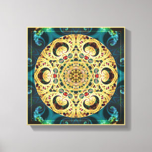 Mandalas from the Heart of Freedom 22 Canvas Print