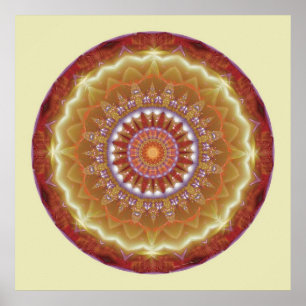 Mandalas from the Heart of Peace, No. 12 Poster
