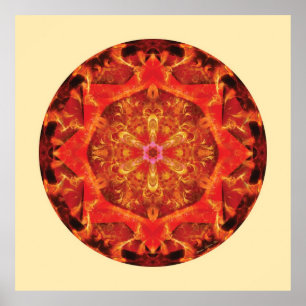 Mandalas from the Heart of Transformation, No. 7 Poster