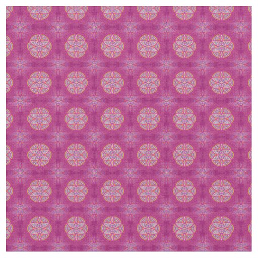 Mandalas in mixed Pink repeat patterns Fabric
