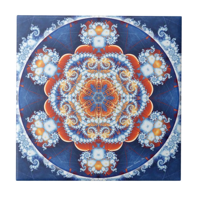 Mandalas of Forgiveness & Release 6 Ceramic Tile (Front)