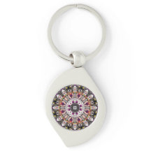 Mandalastyle Metal Keychain