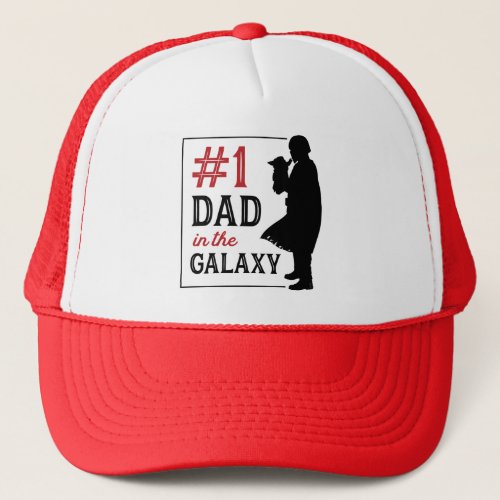 Mandalorian 1 Dad in the Galaxy Silhouette Trucker Hat