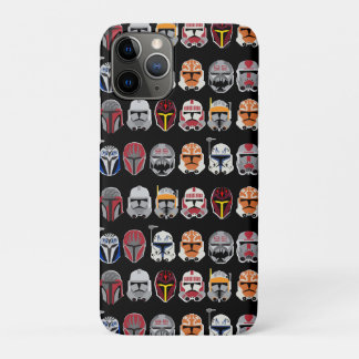 Mandalorian and Clone Trooper Helmet Pattern iPhone 11 Pro Case