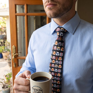 Mandalorian and Clone Trooper Helmet Pattern Neck Tie
