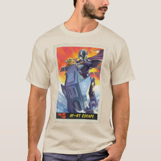 Mandalorian and Grogu AT-RT Escape Illustration T-Shirt