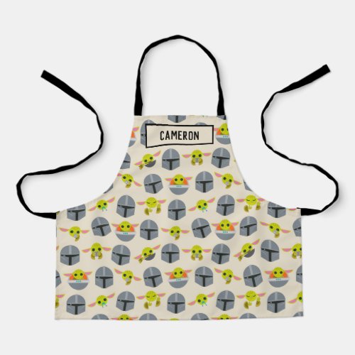 Mandalorian and The Child Cute Expression Pattern Apron