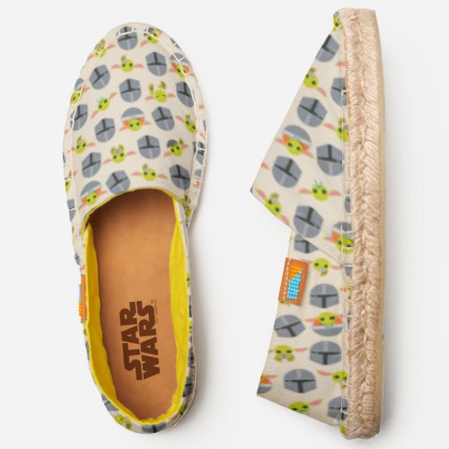 Mandalorian and The Child Cute Expression Pattern Espadrilles