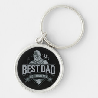Mandalorian Best Dad No. 1 In Galaxy Keychain