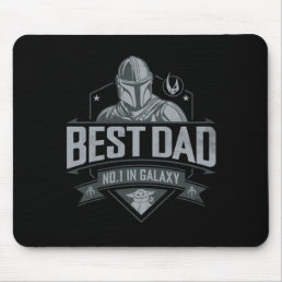 Mandalorian Best Dad No. 1 In Galaxy Mouse Pad