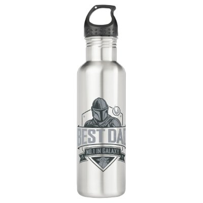 Mandalorian Best Dad No. 1 In Galaxy Stainless Steel Water Bottle