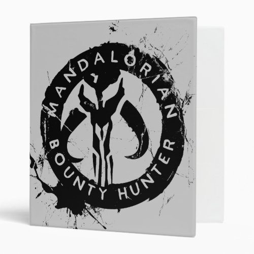 Mandalorian Bounty Hunter Inked Icon 3 Ring Binder