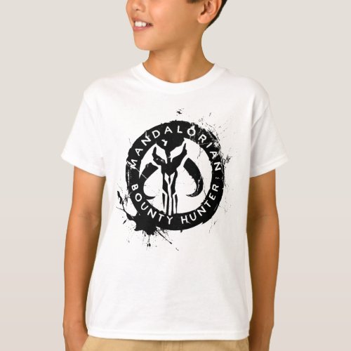 Mandalorian Bounty Hunter Inked Icon T_Shirt