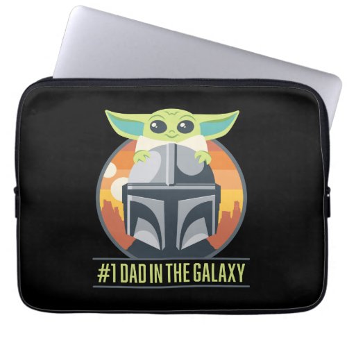 Mandalorian  Grogu 1 Dad in the Galaxy Laptop Sleeve