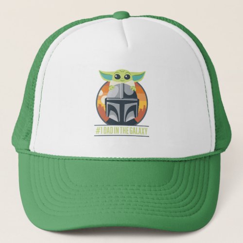 Mandalorian  Grogu 1 Dad in the Galaxy Trucker Hat